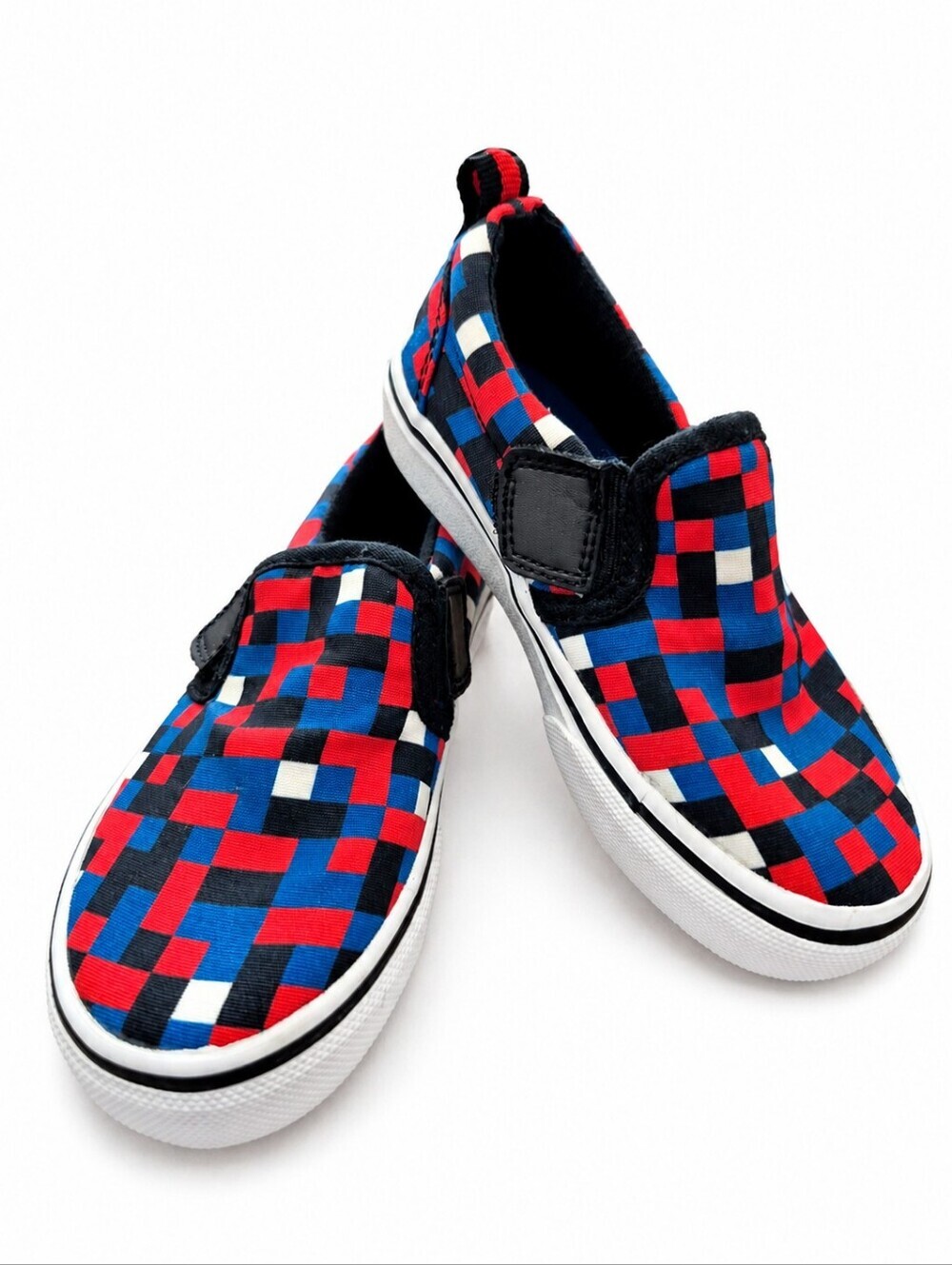 Skechers Mega-Craft Boys Toddler Size 8 Pixel Print Slip-On Sneakers